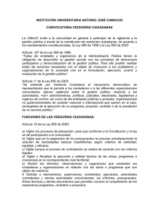 Convocatoria Veedurías Designación rector 2014-2018