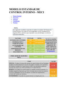 Análisis de madurez del Sistema de Control Interno por el DAFP- 2013