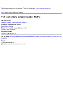 Verbena Solidaria Colegio Claret de Madrid