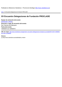 XV Encuentro Delegaciones de Fundación PROCLADE ) San Vicente de la Barquera