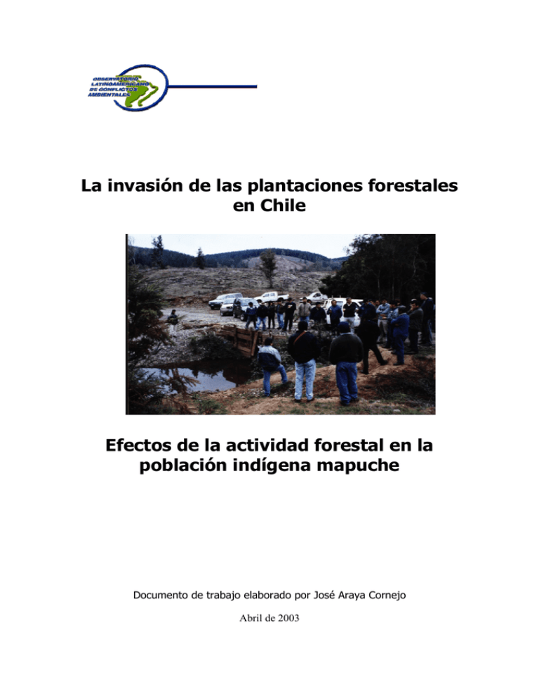 La Invasi N De Las Plantaciones Forestales En Chile Efectos De La 