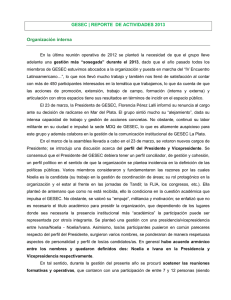Informe de Gestión 2013