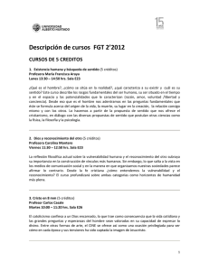 Descripción cursos FG Teológicos Segundo semestre 2012