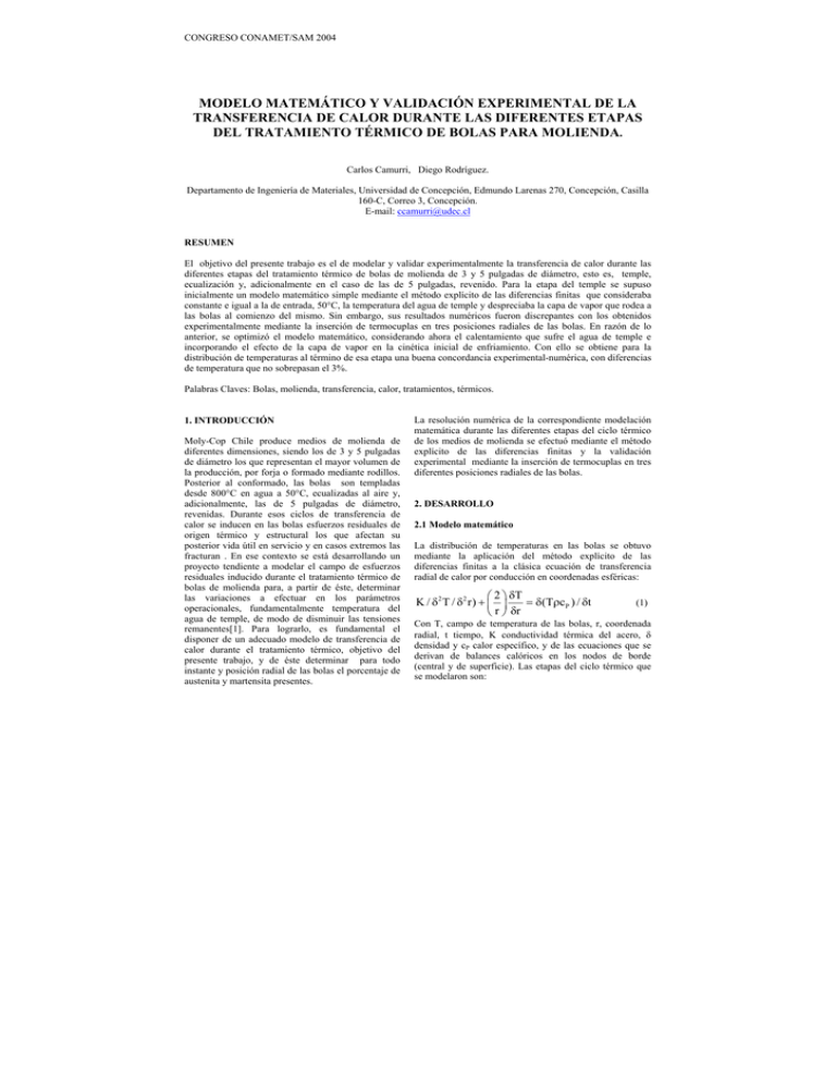 MODELO MATEM TICO Y VALIDACI N EXPERIMENTAL DE LA TRANSFERENCIA DE ...