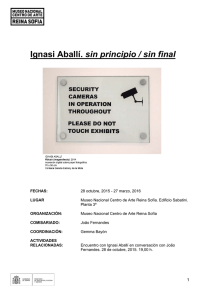 Dossier completo de la exposición de Ignasi Aballí, sin principio / sin final