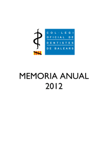 MEMORIA ANUAL 2012