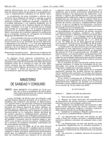 Real Decreto 1277/2003 Bases generales de autorizaciones de centros sanitarios