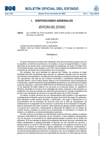 Ley 17/2009 Sobre el libre acceso a las actividades de servicios y su ejercicio