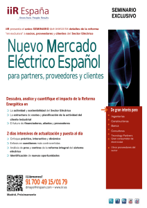Eléctrico Español Nuevo Mercado para partners, proveedores y clientes  