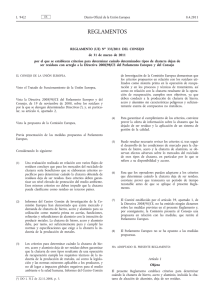 Reglamento UE 333/2011