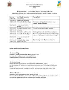 Programación II Jornada de Ciencias Biomédicas PUCV