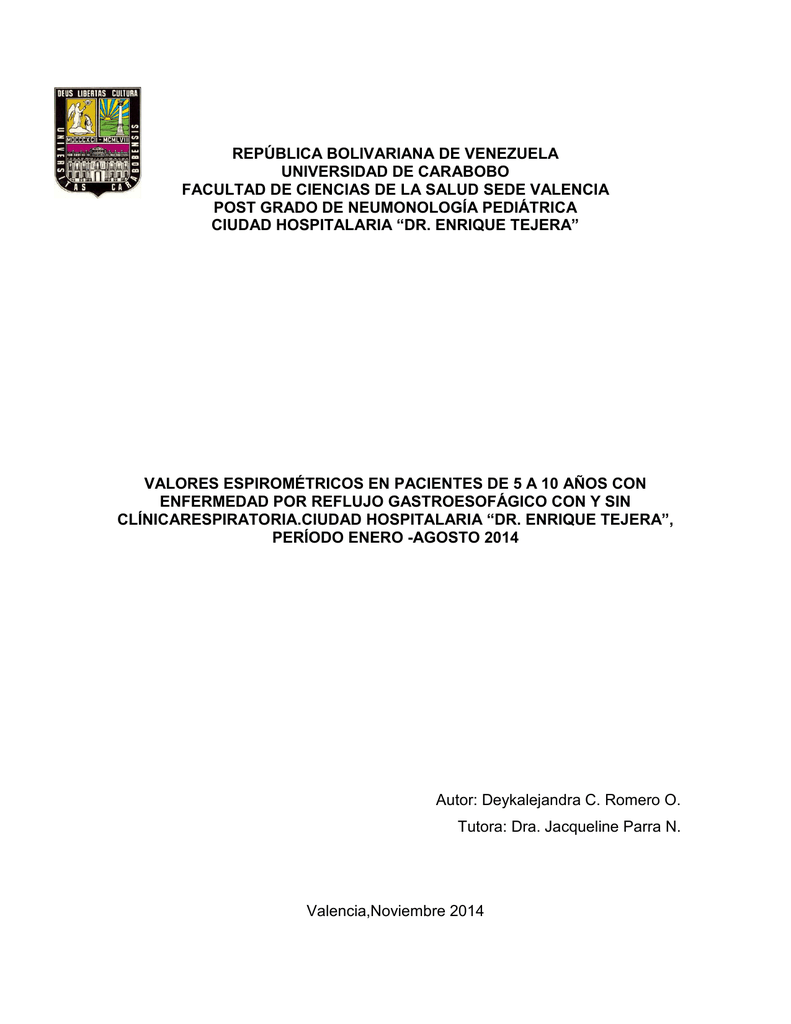 Grados reflujo gastroesofagico en adultos