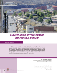 ANIVERSARIOS ASTRONÓMICOS EN CANANEA, SONORA CTS EPISTEMUS