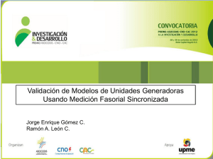 8-Validacion de Modelos de Unidades Generadoras Usando Medicion Fasorial Sincronizada