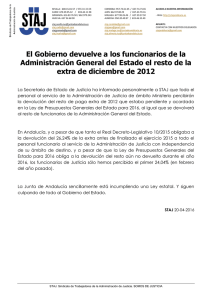 20-04-2016 Boletín Informativo devolución extra a AGE.