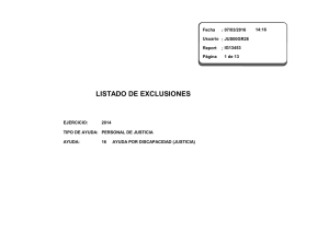 LISTADOS CAUSAS DE EXCLUSIÓN