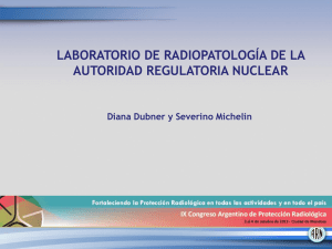Laboratorio de Radiopatología de la Autoridad Regulatoria Nuclear.