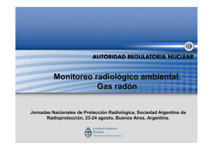 Monitoreo Radiol gico Ambiental - ARN - Anal a Canoba