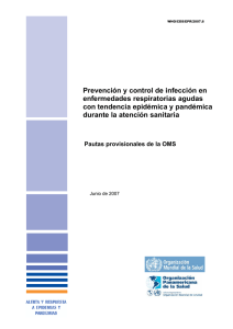 Prevención y control de infección en enfermedades respiratorias agudas