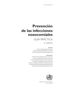 Prevención de las infecciones nosocomiales GUÍA PRÁCTICA