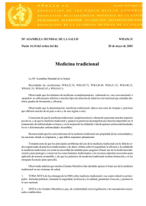 Resolución WHA56.31 de la Asamblea Mundial de la Salud