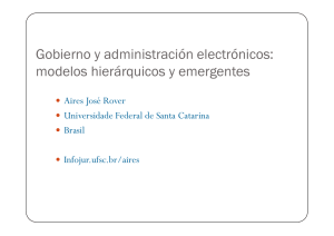 Gobierno y administración electrónicos: modelos hierárquicos y emergentes