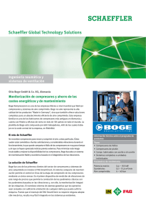 Schaeffler Global Technology Solutions Monitorización de compresores y ahorro de los