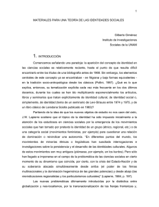 Gilberto Gimenez - Materiales para una teoria de las identidades sociales.pdf