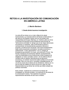 Barbero Martin - Retos a la investigacion en la comunicacion en a.l..pdf
