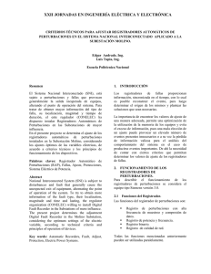 CRITERIOS T?CNICOS PARA AJUSTAR REGISTRADORES AUTOM?TICOS DE PERTURBACIONES EN EL SISTEMA NACIONA.pdf