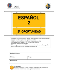 Portafolio de Evidencias de Español II