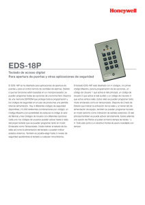 EDS-18P Teclado de acceso digital
