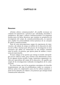 Martínez, Darío (2012a), Saberes comunicacionales. Aportes desde comunicación/ educación , (pp. 150-167). La Plata, EPC