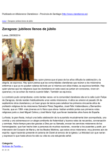 Zaragoza: jubileos llenos de júbilo