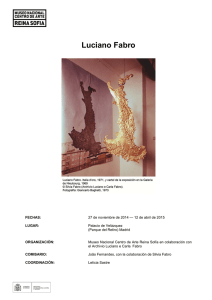 Dossier de Prensa de la exposición de Luciano Fabro