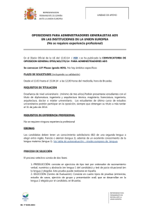 Descargar Documento: INFO UDA REPER SOBRE OPOSICION GENERAL EPSO-AD-276-14-AD5