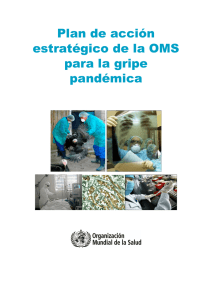 Plan de acción estratégico de la OMS para la gripe pandémica pdf, 410kb