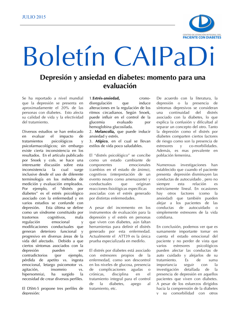 Los trastornos neurocognitivos también están asociados con la diabetes.