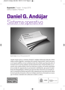 Folleto de Daniel G. Andújar. Sistema operativo