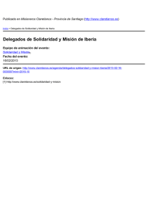 Delegados de Solidaridad y Misión de Iberia ) 16/02/2013