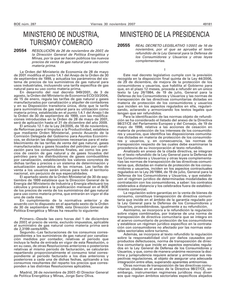 REAL DECRETO LEGISLATIVO 1 2007 De 16 De Noviembre Por El Que Se real-decreto-legislativo-1-2007-de-16-de-noviembre-por-el-que-se