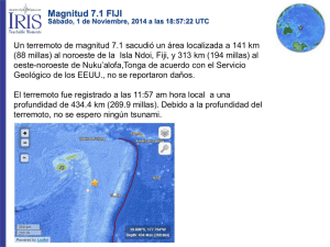 Magnitud 7.1 FIJI