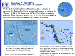 Magnitud 7,1 VANUATU