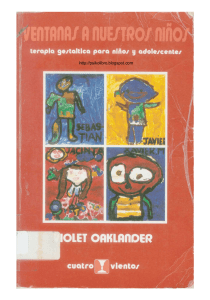 Violet Oaklander Terapia Gestaltica Para Niños y Adolescentes
