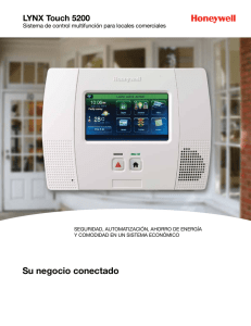 LYNX Touch 5200 Commercial EU Sell Sheet (Spanish)