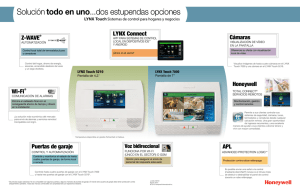 LYNX Touch Features Diagram - Spanish