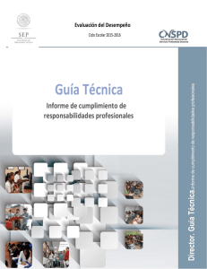 Guía Técnica Informe de cumplimiento de responsabilidades profesionales Técnica.