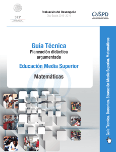 @ Guía Técnica  Matemáticas