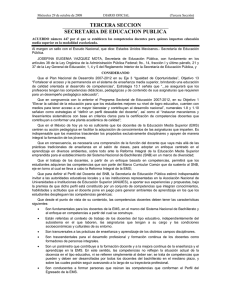 TERCERA SECCION SECRETARIA DE EDUCACION PUBLICA