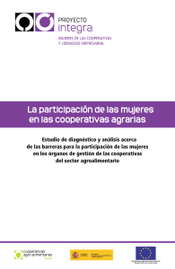  La participación de las mujeres en las cooperativas agrarias